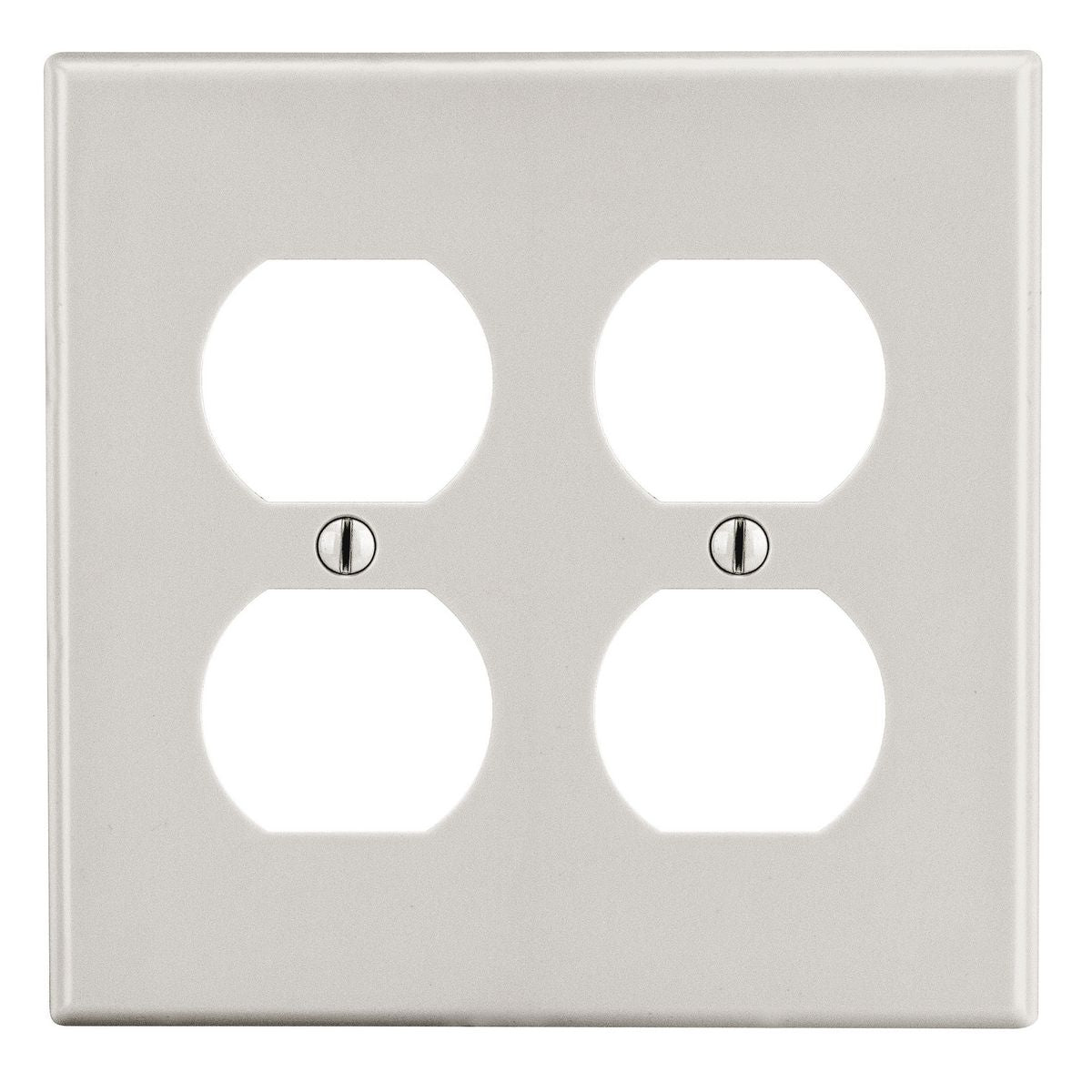 HUBBELL Hubbell Wiring Device-Kellems P82LA Wallplate, 2 Gang, Light Almond