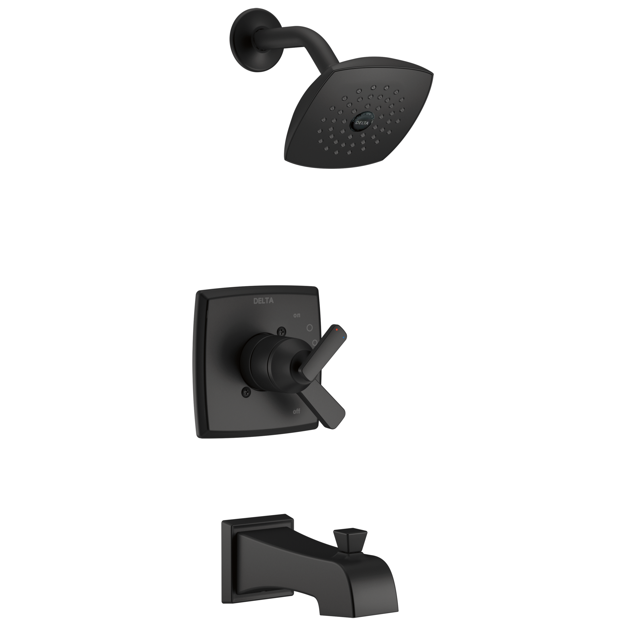 DELTA FAUCET Delta Faucet T17464-BL Tub/Shower Trim Only Matte Black Ashlyn