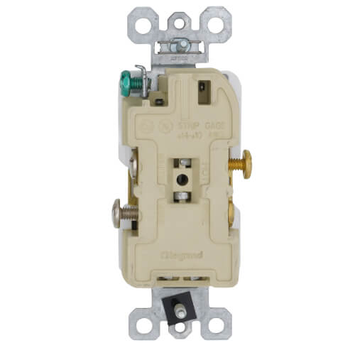 LEGRAND Pass & Seymour TR26342-W Tamper-Resistant Decorator Spec Grade Side Wired Receptacle 20A (125V)