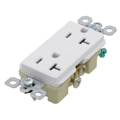 LEGRAND Pass & Seymour TR26342-W Tamper-Resistant Decorator Spec Grade Side Wired Receptacle 20A (125V)