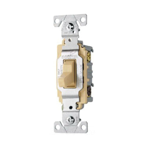 EATON Cooper Wiring Device CS320V 3-Pole 120/277-Volt AC 20-Amp 3-Way Commercial/Specification Grade AC Toggle Quiet Switch