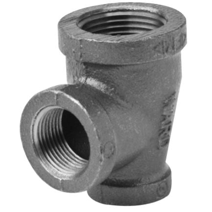 ASC ENGINEERED SOLUTIONS Ward 1DXEX1D.BMT Reducing Pipe Tee, 1-1/2 x 3/4 x 1-1/2 in, FNPT, 150 lb, Malleable Iron