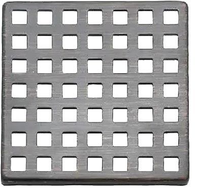 MOUNTAIN PLUMBING Mountain Plumbing MT607/MB Re-Vive Select Series 4-in Shower Drain Square Grid, Matte Black