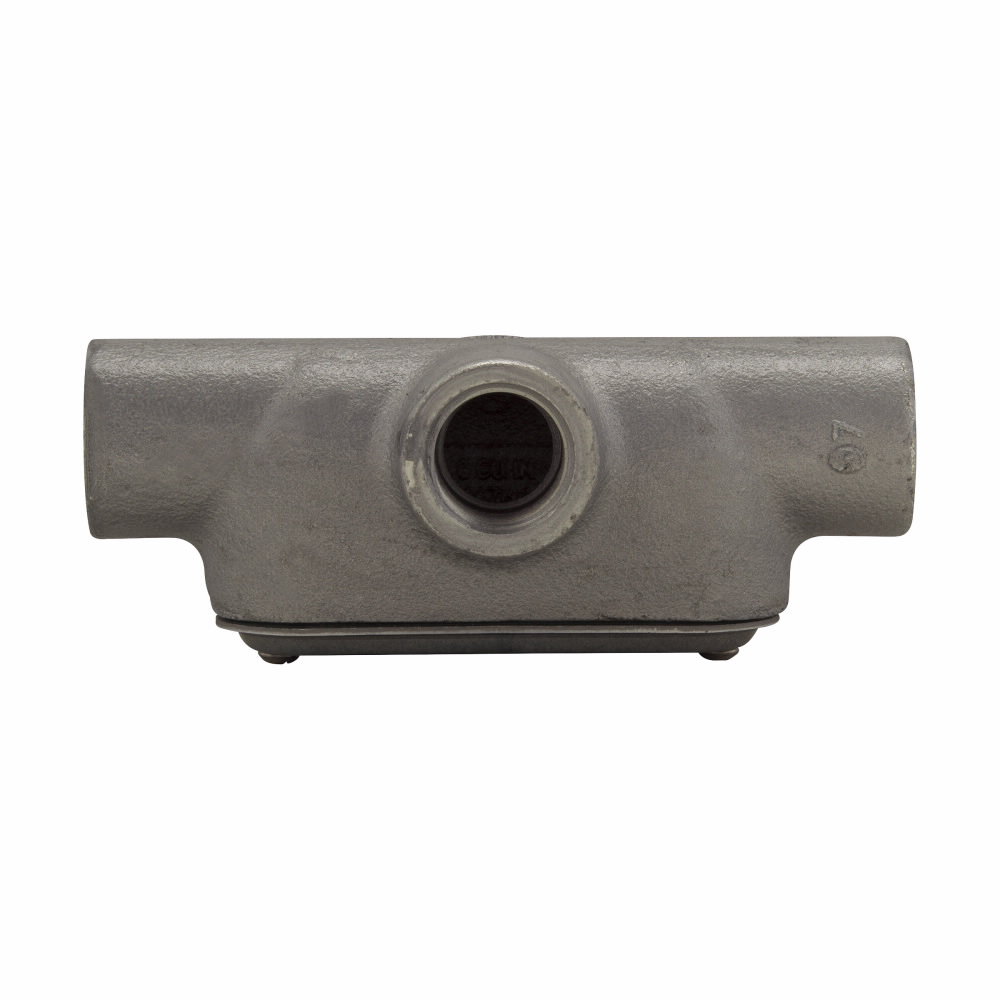 EATON Crouse-Hinds T37CG Conduit Outlet Body with Cover and Gasket, 1 Inch, Type T, Feraloy Iron Alloy