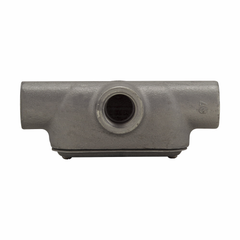 EATON Crouse-Hinds T37CG Conduit Outlet Body with Cover and Gasket, 1 Inch, Type T, Feraloy Iron Alloy