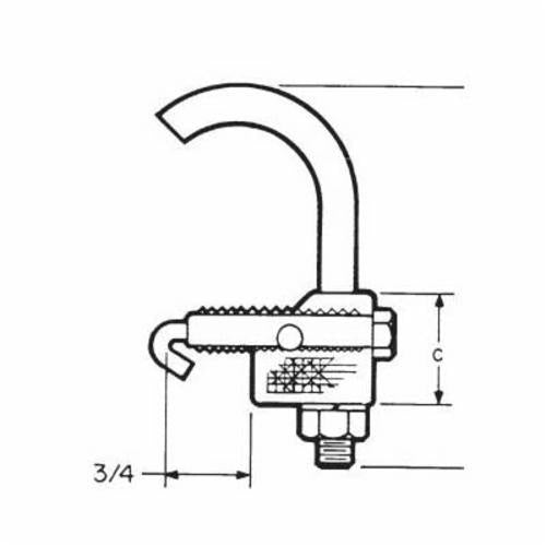 EATON Eaton LCCF2 Cable Tray Conduit Clamp 3/4 IN