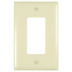 LEGRAND Pass & Seymour TPJ26I 1 Gang Jumbo Decorator Wall Plate, Ivory