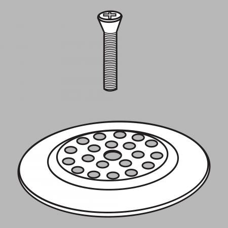 DELTA FAUCET Delta RP7430CZ Dome Strainer w/ Screw