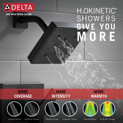 DELTA FAUCET Delta Faucet T14467-BL Ara One Handle Single Function Bathtub & Shower Faucet Trim Only