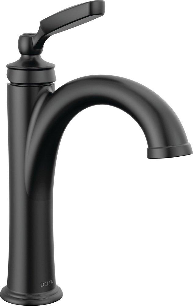 DELTA FAUCET Delta Faucet 532-BLMPU-DST Woodhurst Single Handle Bathroom Sink Faucet in Matte Black