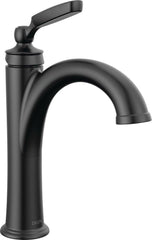 DELTA FAUCET Delta Faucet 532-BLMPU-DST Woodhurst Single Handle Bathroom Sink Faucet in Matte Black
