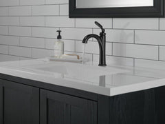 DELTA FAUCET Delta Faucet 532-BLMPU-DST Woodhurst Single Handle Bathroom Sink Faucet in Matte Black