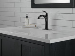 DELTA FAUCET Delta Faucet 532-BLMPU-DST Woodhurst Single Handle Bathroom Sink Faucet in Matte Black