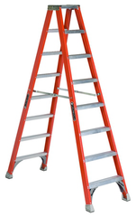 LOUISVILLE LADDER Louisville Ladder FM1508 FM1500 Series Fiberglass Twin Front Ladder 8 ft