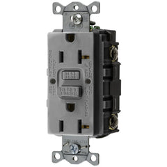 HUBBELL Hubbell GFRST20GY 20 Amp 125 Volt 2-Pole 3-Wire NEMA 5-20R Gray GFCI Receptacle