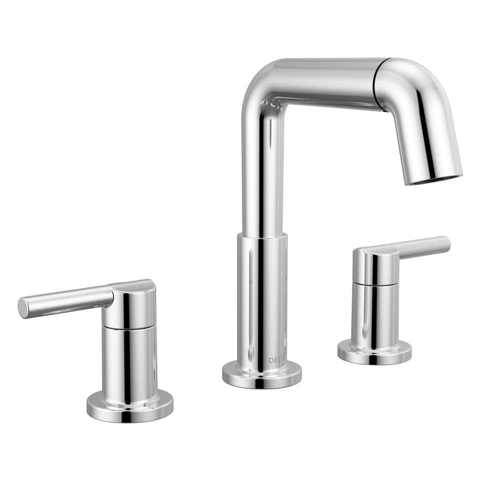 DELTA FAUCET Delta Faucet 35849LF-PD Nicoli Pull-Down Spout 8 in. Widespread Double Handle Bathroom Faucet Drain Included