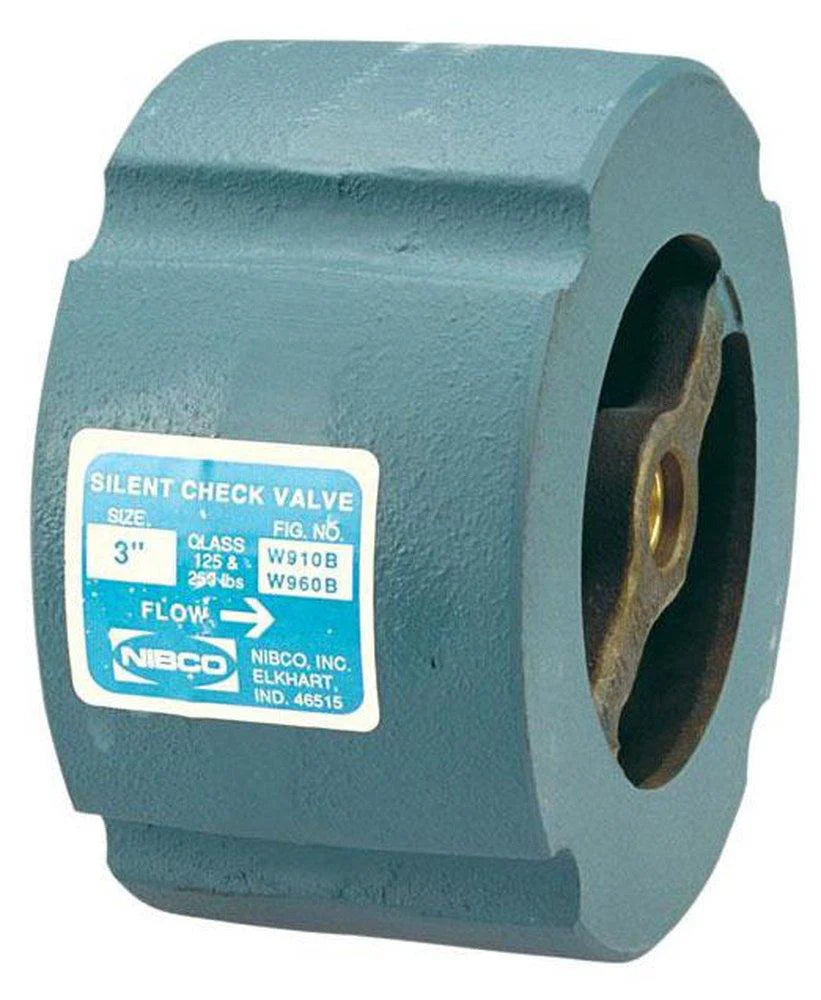 NIBCO NIBCO NLN10XF W-910-B-LF 3 in. Cast Iron Wafer Check Valve