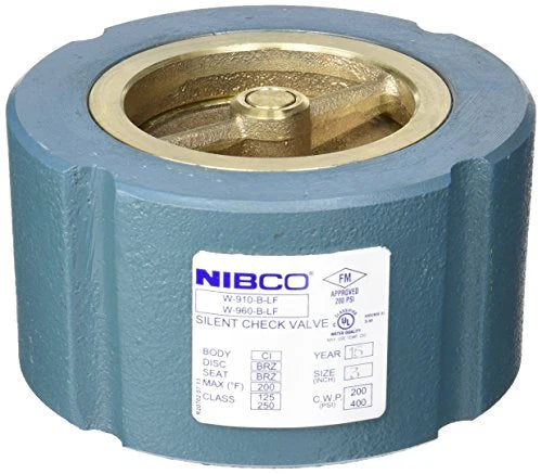 NIBCO NIBCO NLN10XF W-910-B-LF 3 in. Cast Iron Wafer Check Valve