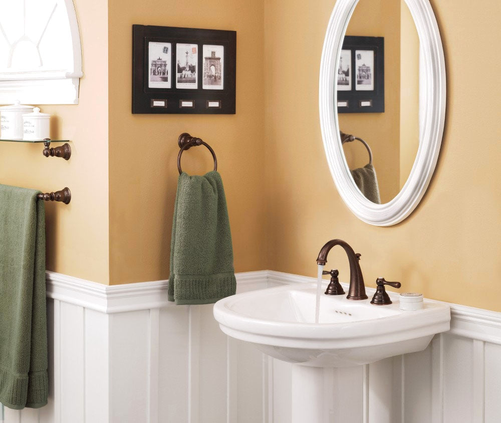 MOEN Moen T6125ORB Kingsley Two Handle Widespread Bathroom Sink Faucet in Oil Rubbed Bronze