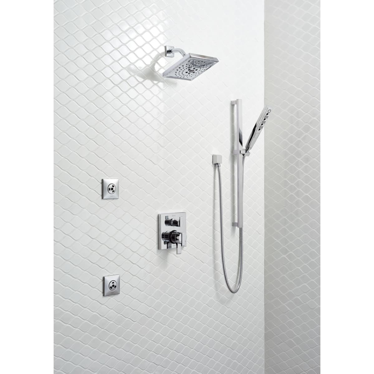 DELTA FAUCET Delta 51140-PR Universal H2OKinetic Hand Shower 1.75 GPM w/Slide Bar 4S