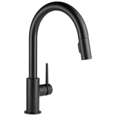 DELTA FAUCET Delta 9159-BLLS-DST Kitchen Faucet Trinsic 1 Lever ADA Pull Down 1.8 Gallons per Minute