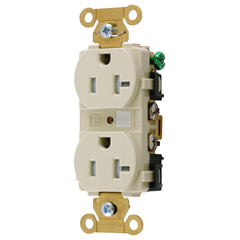 HUBBELL Hubbell HBL5362I Duplex Receptacle 20A 125V NEMA 5-20R