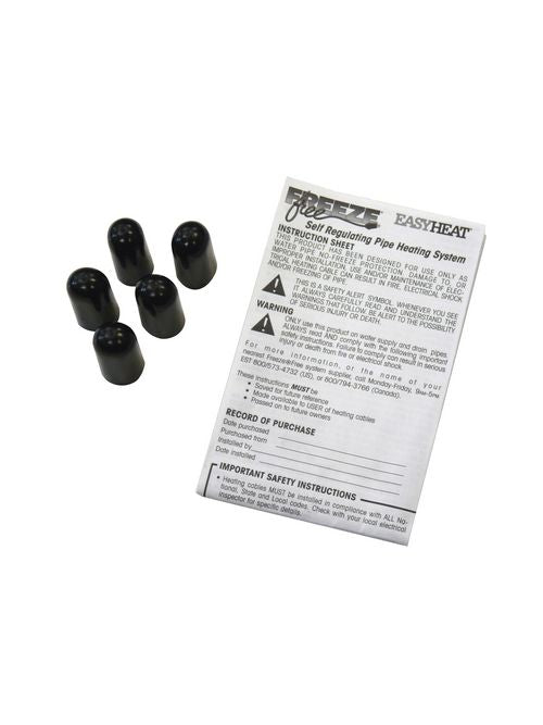 EASY HEAT Easy Heat FFEC Freeze Free Gel End Seal Caps - Quantity 5