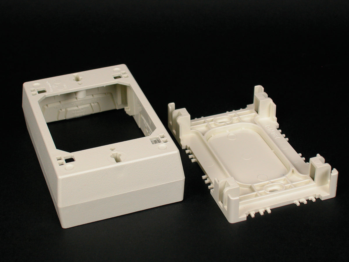 LEGRAND Legrand 2347 Device Box Fitting; 1 Gang, Ivory