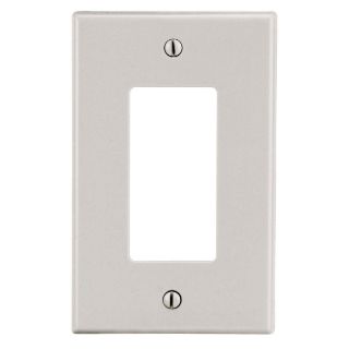 HUBBELL Hubbell Wiring Device-Kellems P26LA HWD Wall Plate, 1 Gang, 2.88 in W x 4.63 in H