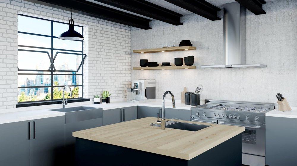 PFISTER Pfister LG529-SAC Stellen Single Handle Pull Down Kitchen Faucet in Polished Chrome