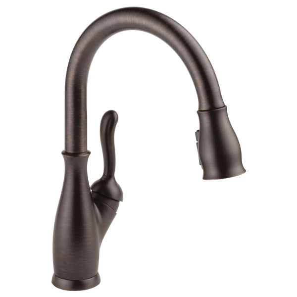 DELTA FAUCET Delta Faucet 9178-RB-DST Leland Single Handle Pull Down Kitchen Faucet with ShieldSpray Technology