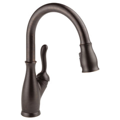 DELTA FAUCET Delta Faucet 9178-RB-DST Leland Single Handle Pull Down Kitchen Faucet with ShieldSpray Technology