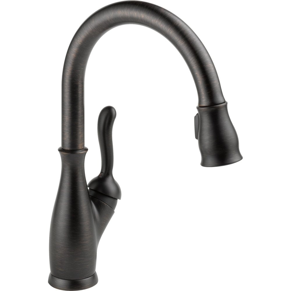 DELTA FAUCET Delta Faucet 9178-RB-DST Leland Single Handle Pull Down Kitchen Faucet with ShieldSpray Technology