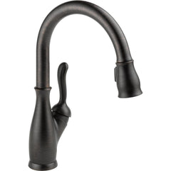 DELTA FAUCET Delta Faucet 9178-RB-DST Leland Single Handle Pull Down Kitchen Faucet with ShieldSpray Technology
