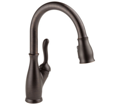 DELTA FAUCET Delta Faucet 9178-RB-DST Leland Single Handle Pull Down Kitchen Faucet with ShieldSpray Technology