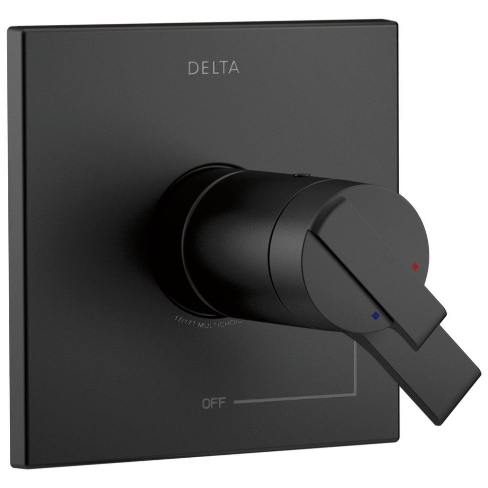 DELTA FAUCET Delta Faucet T17T067-BL Ara Two Handle Thermostatic Valve Trim in Matte Black