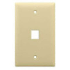 LEGRAND Pass And Seymour WP3401LA Wall Plate High Impact Flame Retardant Thermoplastic Wall Mount 1 Port Almond 10 Per Package