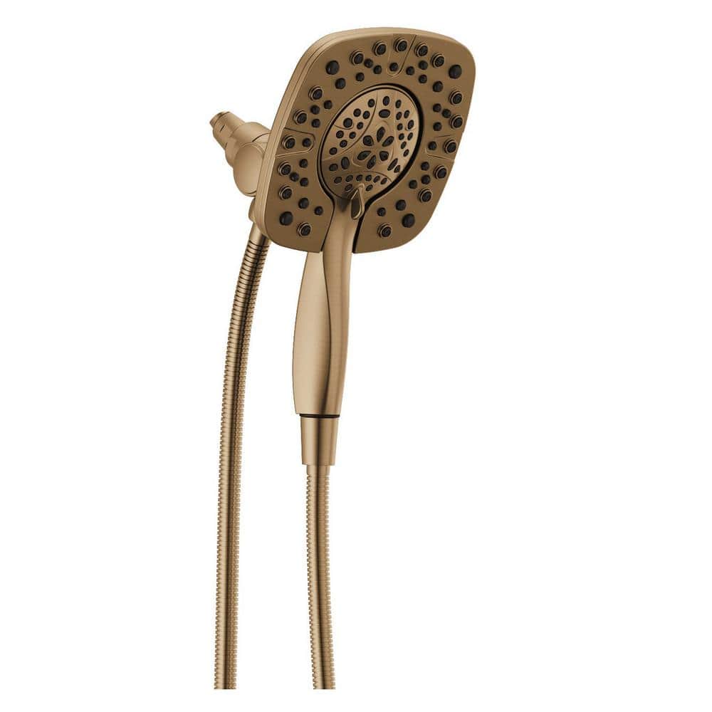DELTA FAUCET Delta 58498-CZ In2ition Gold 4-Spray Dual Wall Mount Fixed and Handheld Showerhead 1.75 GPM
