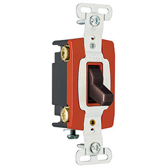 LEGRAND Pass & Seymour PS20AC4 4-Way Heavy Duty Toggle Switch, 120/277 VAC, 20 Amp, Brown
