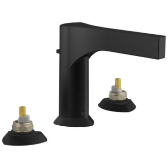 DELTA FAUCET Delta Faucet 3574-BLMPU-LHP-DST Zura Two Handle Matte Black Widespread Bathroom Faucet