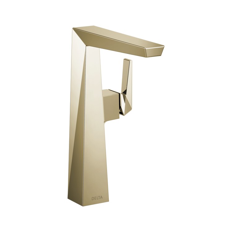 DELTA FAUCET Delta 743-PN-PR-DST Trillian Lavatory Faucet 1 Lever ADA WaterSense 1.2 Gallons per Minute