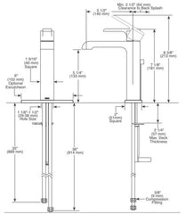 DELTA FAUCET Delta Faucet 567LF-PP Modern Single Handle Project-Pack Bathroom Faucet