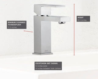 DELTA FAUCET Delta Faucet 567LF-PP Modern Single Handle Project-Pack Bathroom Faucet