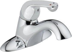 DELTA FAUCET DELTA FAUCET 501LF-HDF Classic Single Handle Centerset Bathroom Sink Faucet, Chrome