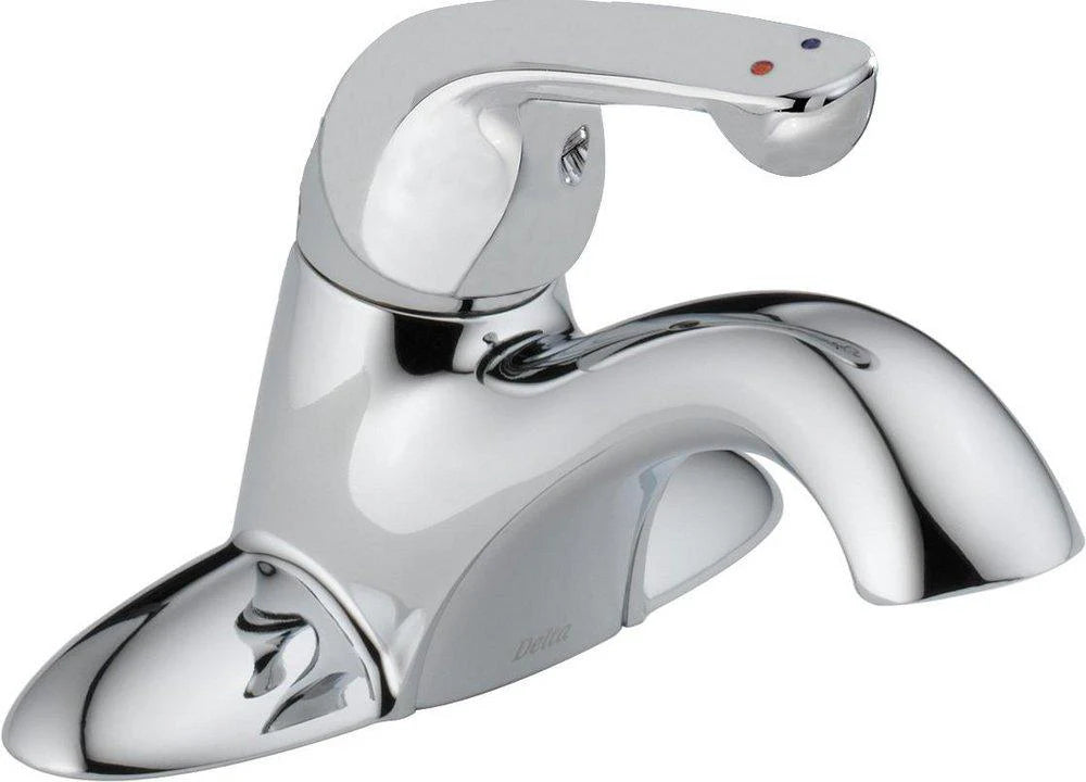 DELTA FAUCET DELTA FAUCET 501LF-HDF Classic Single Handle Centerset Bathroom Sink Faucet, Chrome