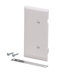EATON Eaton STE14W Polycarbonate 1-Gang Blank Sectional Mid Size End Wall Plate