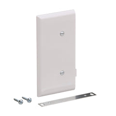EATON Eaton STE14W Polycarbonate 1-Gang Blank Sectional Mid Size End Wall Plate