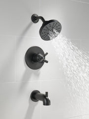 DELTA FAUCET Delta Faucet T17435-BL Saylor Two Handle Multi Function Bathtub & Shower Faucet in Matte Black (Trim Only)