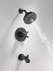 DELTA FAUCET Delta Faucet T17435-BL Saylor Two Handle Multi Function Bathtub & Shower Faucet in Matte Black (Trim Only)