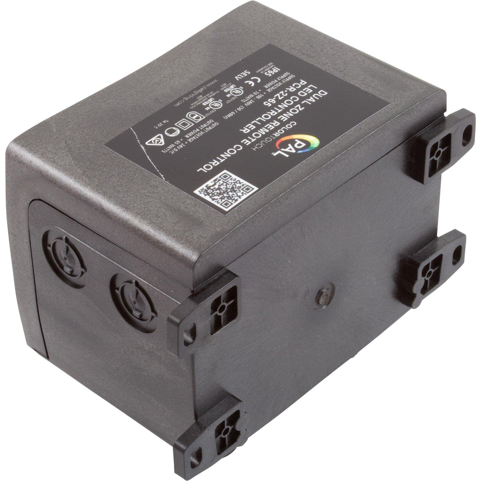 PAL LIGHTING PAL Lighting 64-PCR-2Z-65 Dual Zone 4Wire Drvr/Xformer w/Remote, 24VDC, 65W